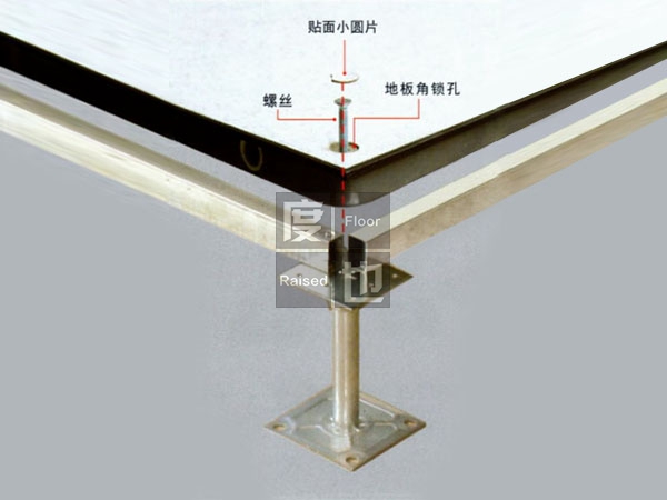 角鎖孔式全鋼防靜電活動(dòng)地板